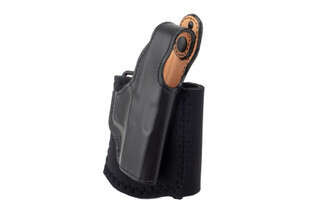 DeSantis Die Hard Ankle Rig Holster for Glock 43/43X features a saddle-leather form